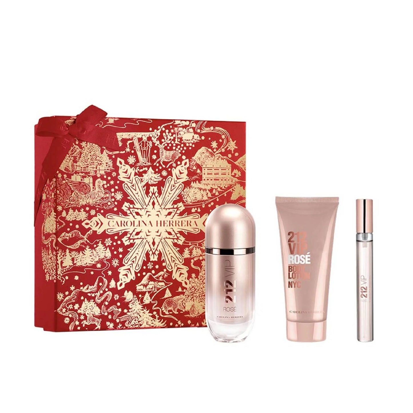 Carolina Herrera 212 Vip Rose Edp Women Set 961scents